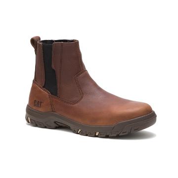 Caterpillar Abbey Steel Toe Women's Work Boots Coffee | CAT445-AU