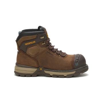Caterpillar Excavator Superlite Waterproof Thinsulate™ Carbon Composite Toe Women's Work Boots Coffe