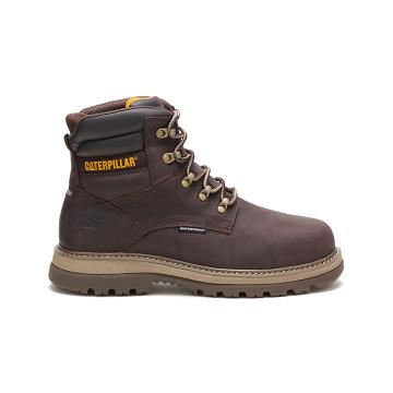 Caterpillar Fairbanks 6" Waterproof Steel Toe Men's Waterproof Boots Coffee | CAT121-AU