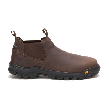 Caterpillar Outline Steel Toe Men's Work Boots Coffee | CAT093-AU