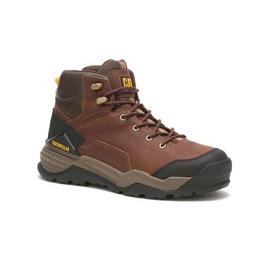 Caterpillar Provoke Mid Waterproof Men's Waterproof Boots Coffee | CAT159-AU